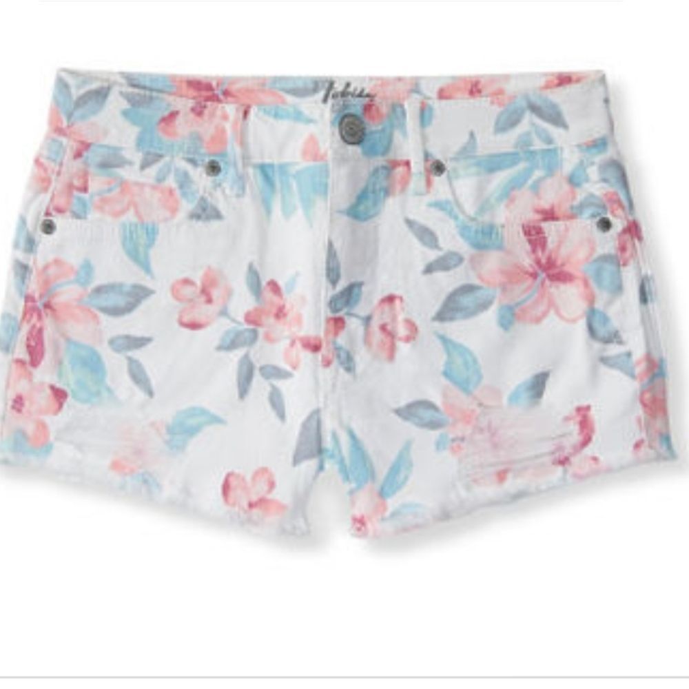 Tokyo Darling High Waste Shortly Floral Jean Short